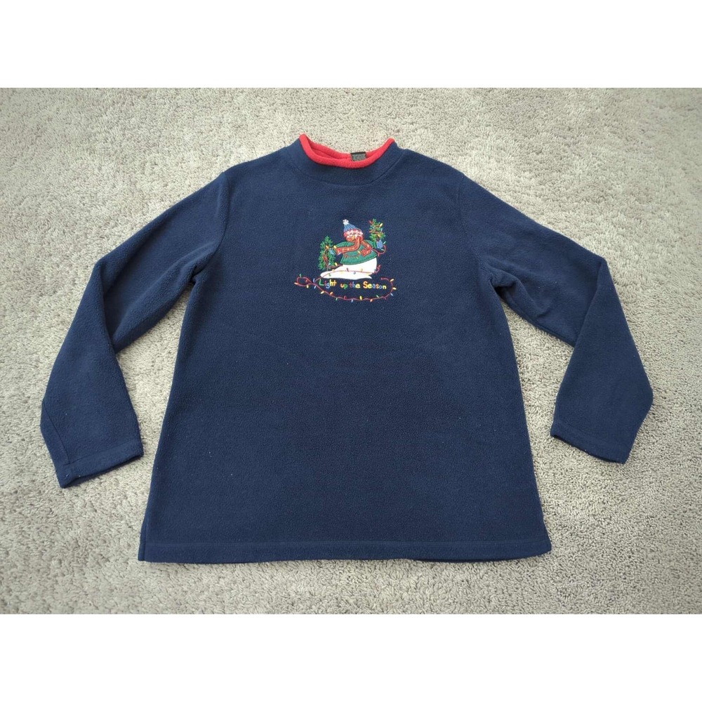 Vintage Croft & Barrow Sweater Womens Medium C&B Sport Christmas Made in Taiwan